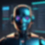 A visual representation of a chatbot interface