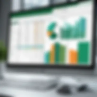 Excel Data Analysis Features Screenshot of Microsoft Excel with data analysis features highlighted