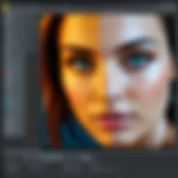 User interface of Microsoft photo editing software showcasing editing tools and options