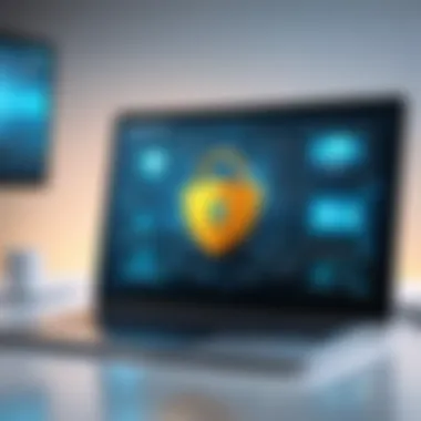 Information security framework highlighting data protection in telehealth