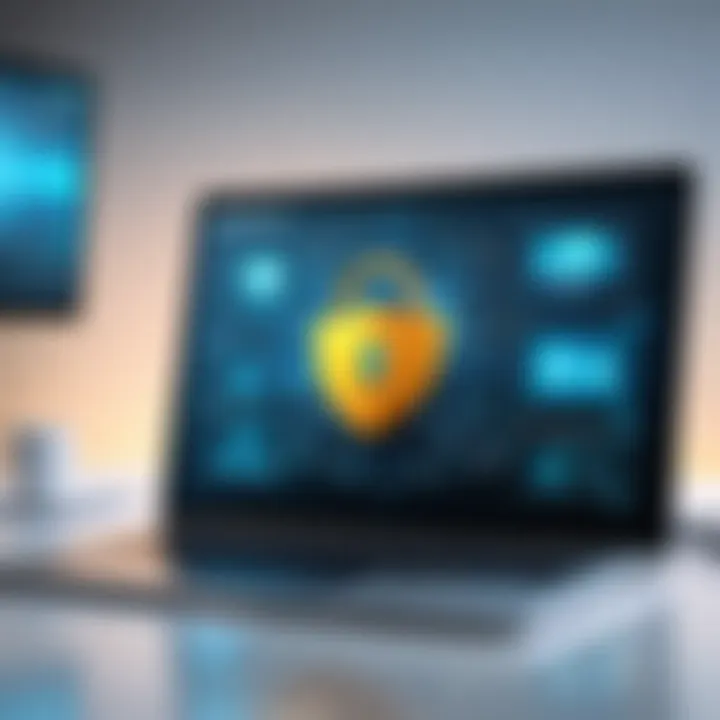 Information security framework highlighting data protection in telehealth