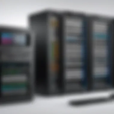 Storage Management Software A software interface displaying storage management tools and options