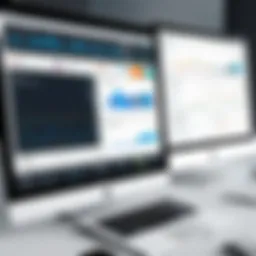 Dynamic dashboard interface showcasing contract analytics