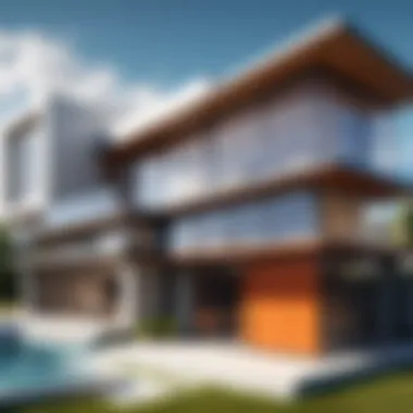 Comparison of Rendered Visualizations A comparison of rendered architectural visualizations