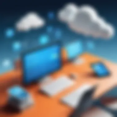 Innovative Future Trends in Cloud Software Future trends in cloud software illustrated through innovative concepts