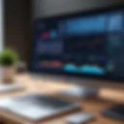 A digital dashboard showcasing lead management metrics