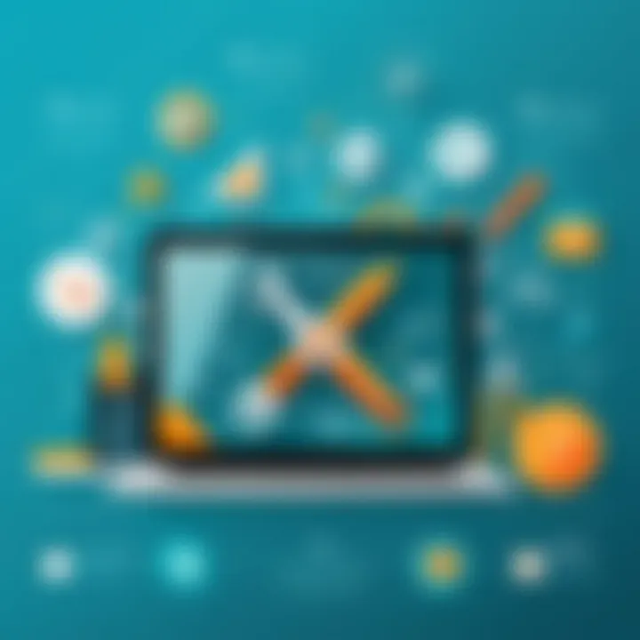 Infographic showcasing tools for sales performance enhancement