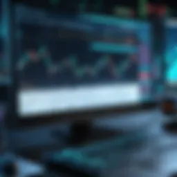 Dynamic day trading chart showcasing various indicators