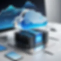 Conceptual illustration of cloud storage expansion