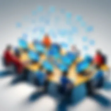 Diverse Skills Acquisition in IT A visual representation of diverse IT skills being acquired through accessible courses.