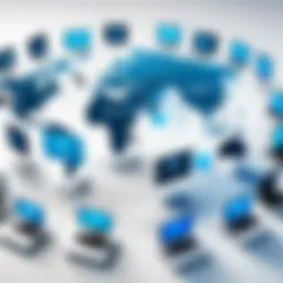 A visual representation of global IT companies across different sectors