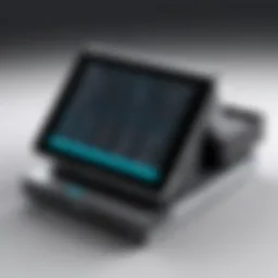 A sleek and modern POS system interface showcasing various functionalities