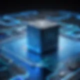Conceptual visualization of file encryption techniques