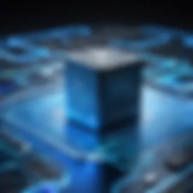 Conceptual visualization of file encryption techniques