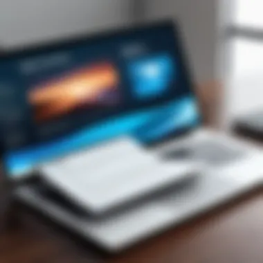 Digital Flipbook Brochure Display Digital flipbook brochure on a laptop screen