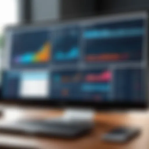 An illustration of GK POS software dashboard showcasing analytics