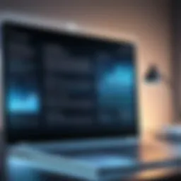 An abstract representation of digital documents being filed electronically.