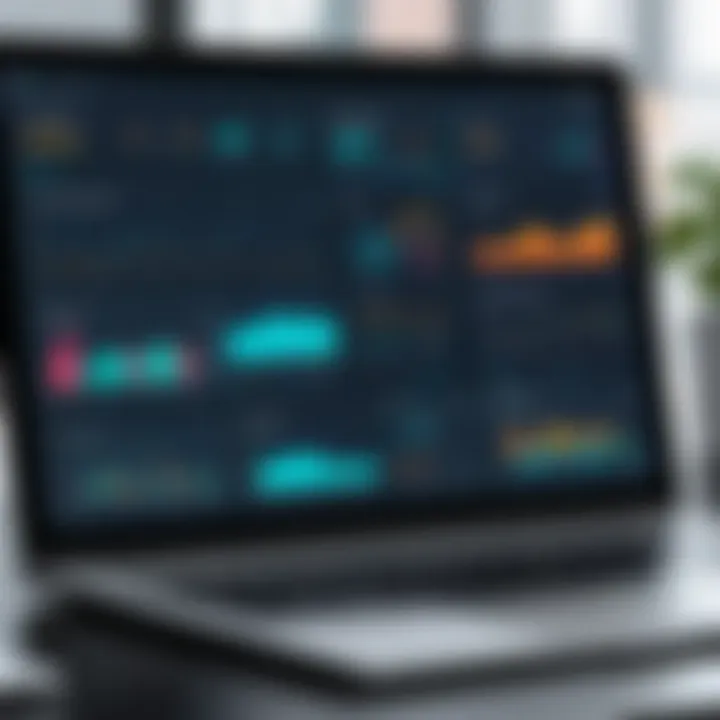 Visual representation of LLC tax software dashboard