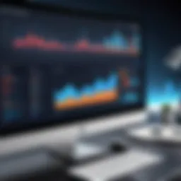 CRM software interface showcasing sales data