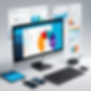 Applications of the eLearn Suite Chart displaying various applications of the eLearn Suite across different educational settings.