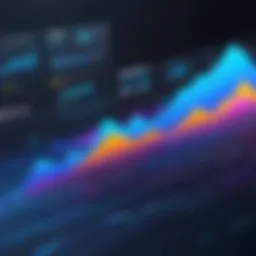 Dynamic pricing concept visualized with fluctuating graphs