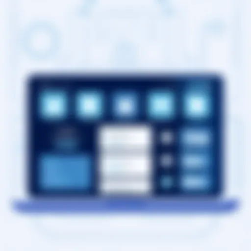 Illustration of a digital auction platform interface showcasing various bidding options.