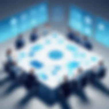 Team collaboration using advanced software tools