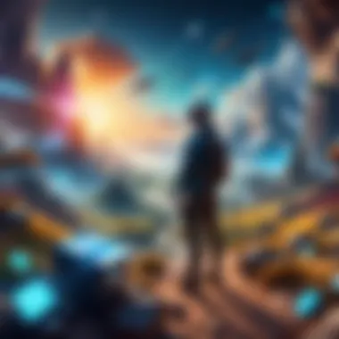 Exploring Virtual Realms A digital landscape designed for virtual reality experiences