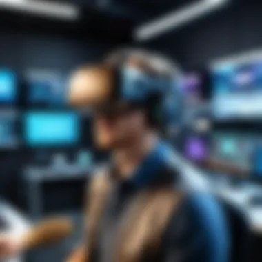 The Future of VR Production A VR production studio showcasing advanced equipment