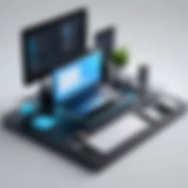 Key Features of Web App Prototyping Tools User interface showcasing web app prototyping tool features